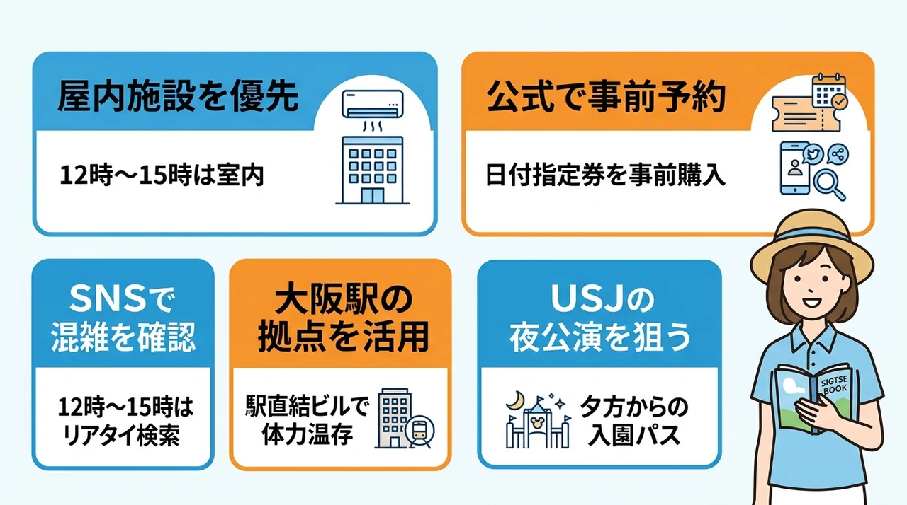 猛暑や混雑を避ける関西旅行のコツ
