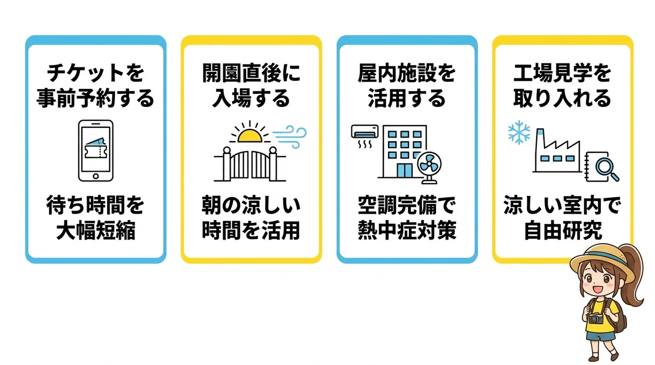 夏休みの東海を快適に楽しむための計画のコツ