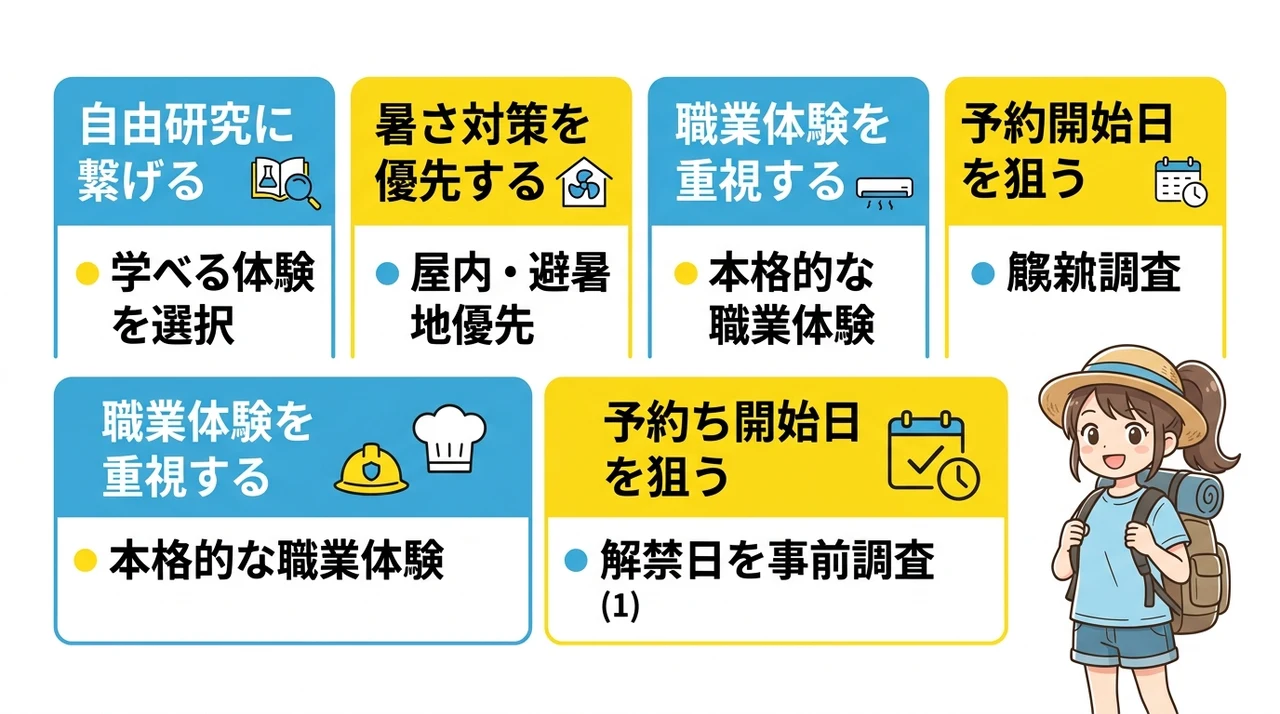 失敗しない小学生向けの旅行先の選び方