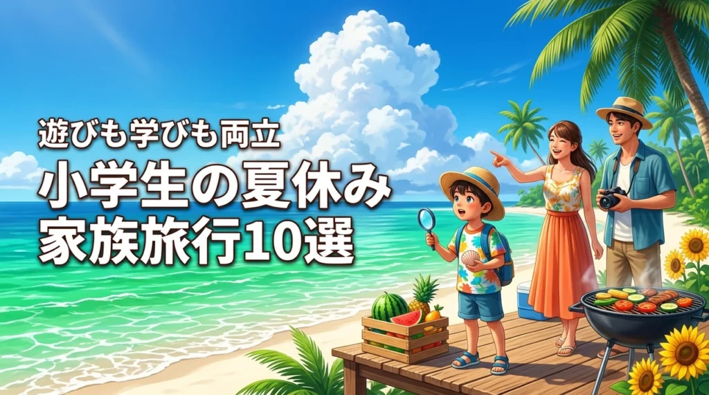 【決定版】小学生の夏休み家族旅行におすすめのスポット10選！遊びも学びも両立