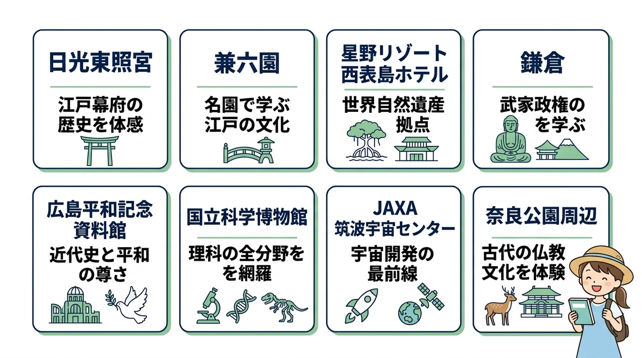 社会と理科の学びに繋がるおすすめ旅行先8選