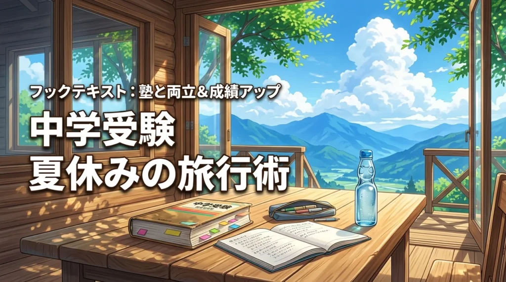 中学受験の夏休みに旅行はアリ？塾と両立して成績も伸ばすおすすめの行き先とコツ