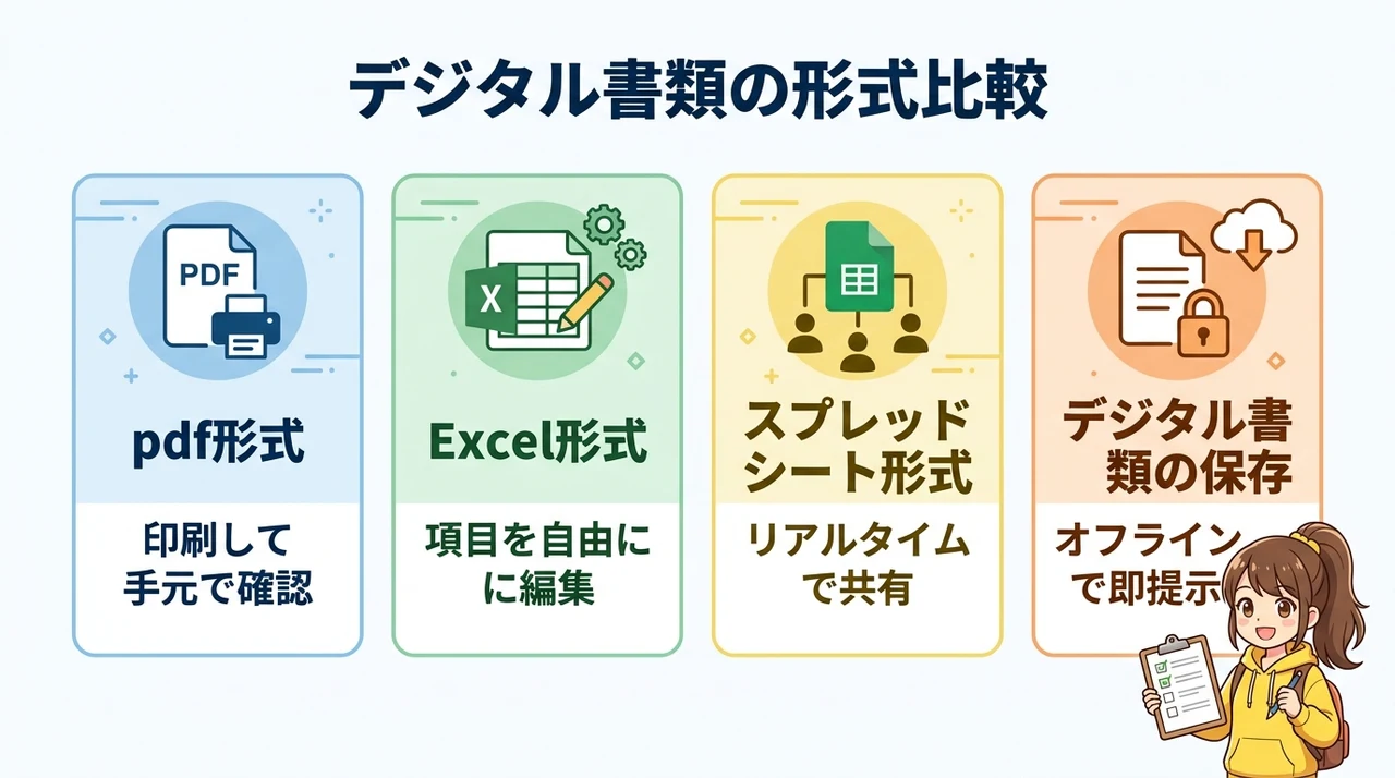 海外旅行の持ち物リストpdf・Excel版の活用