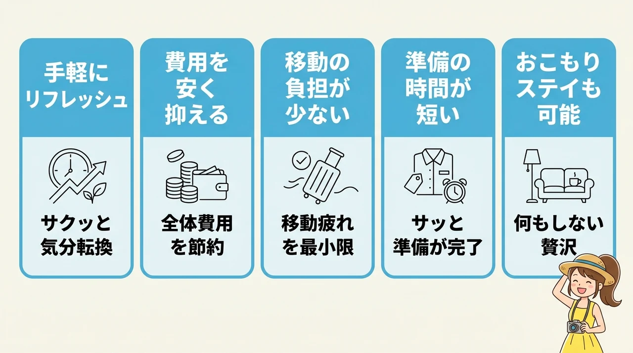 夏休みのプチ旅行が人気なメリット5つ