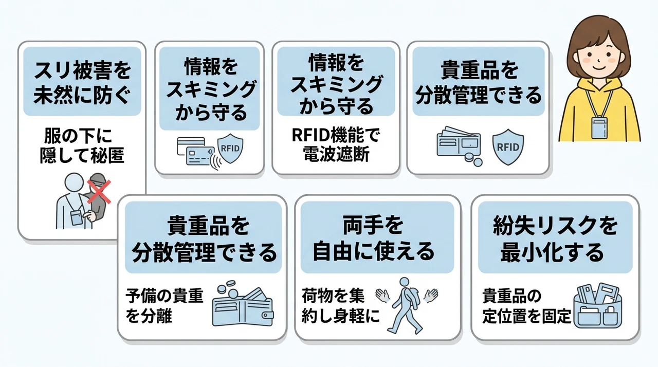 セキュリティポーチを活用するメリット