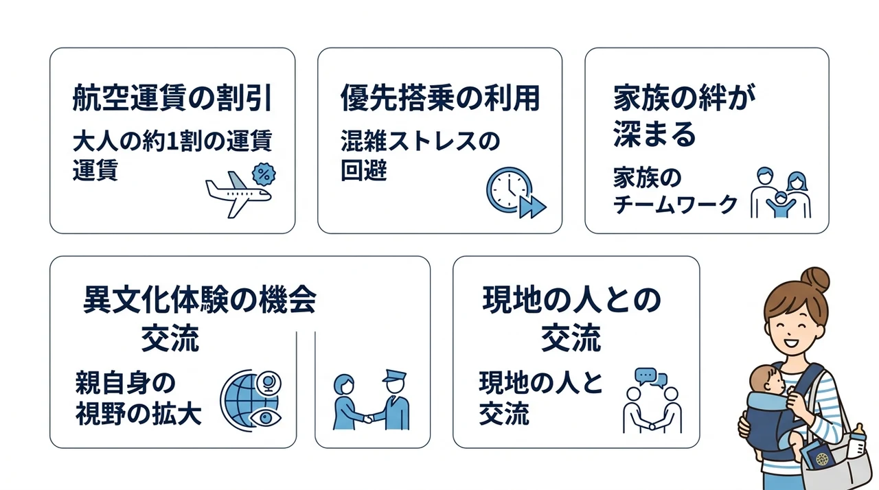 乳児のうちに海外旅行へ行くメリット
