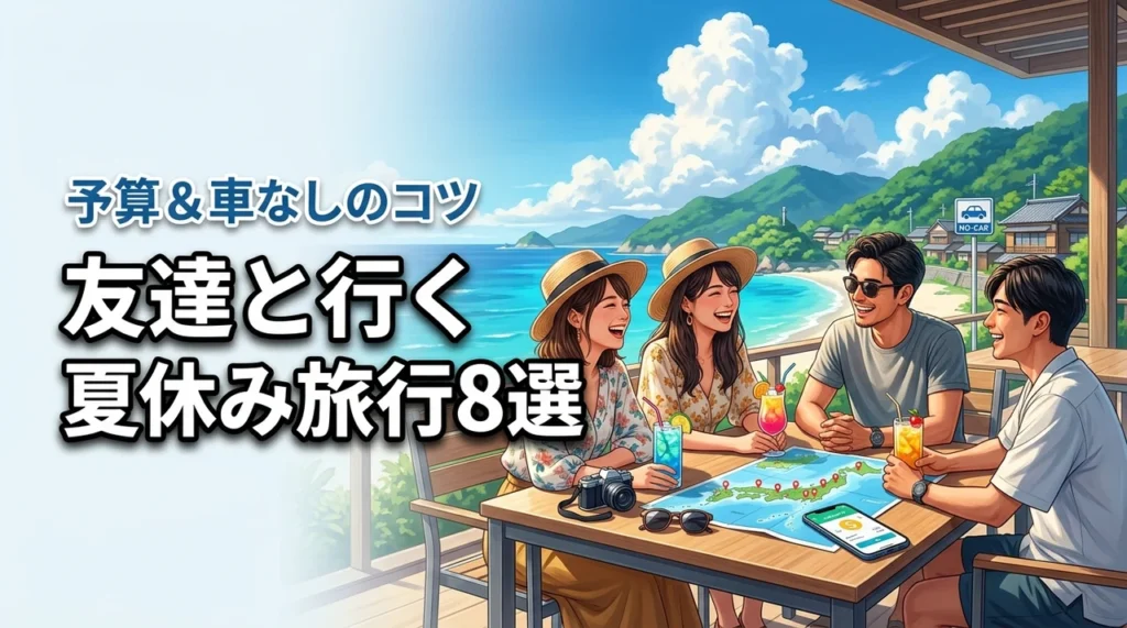 夏休みの旅行で友達と行きたいおすすめスポット8選！予算管理や車なしのコツも