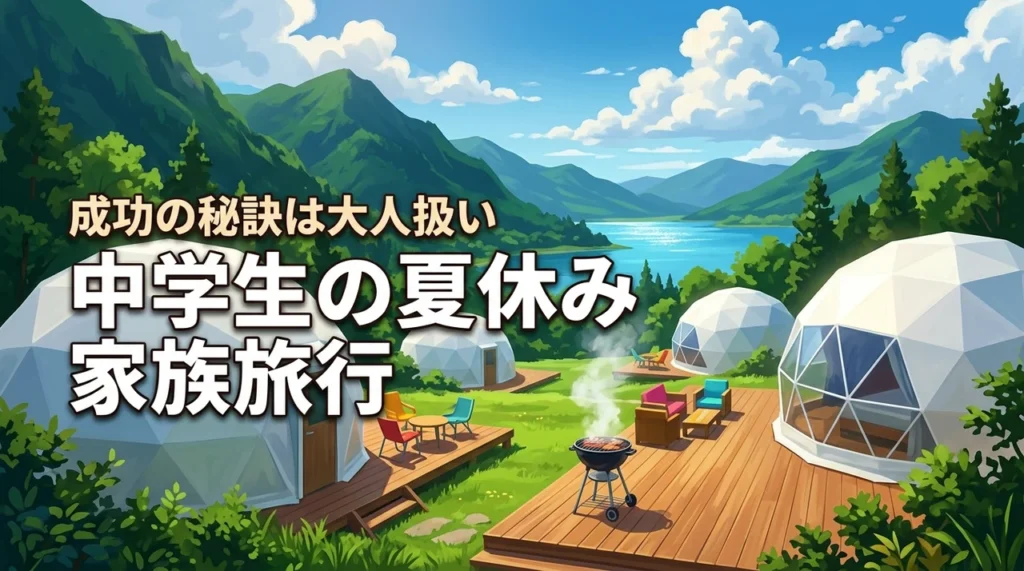【大人扱いが成功の秘訣】中学生も大満足な夏休みの家族旅行！おすすめスポットを紹介