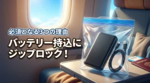 モバイルバッテリーの機内持ち込みにジップロックが必要な3つの理由と最新ルール
