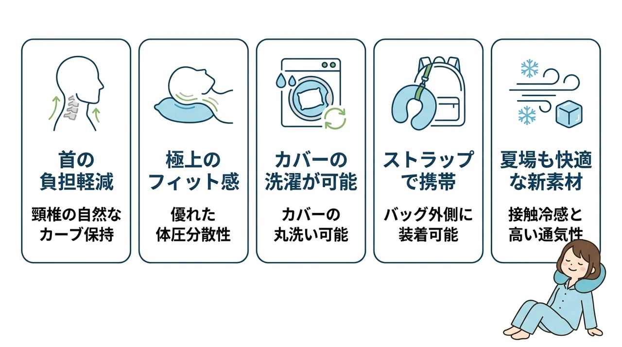 ネックピローを使うメリット5つ