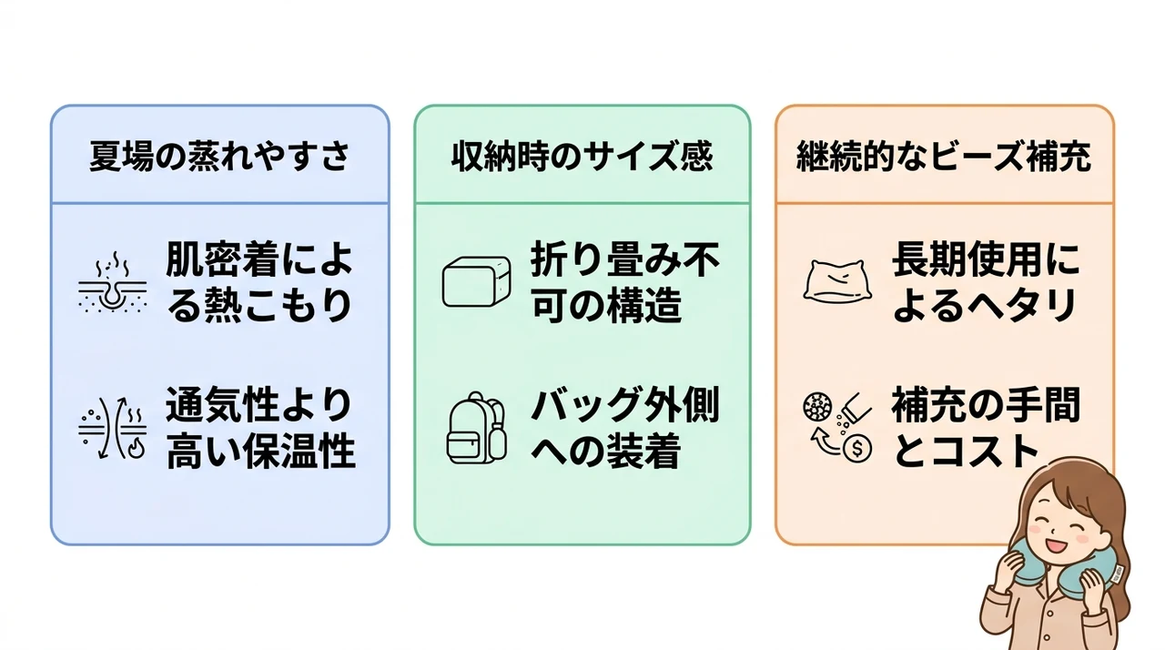 ヨギボーのネックピローのデメリット3つ