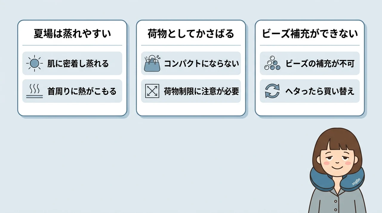 ヨギ ボー ネック ピローのデメリット3つ