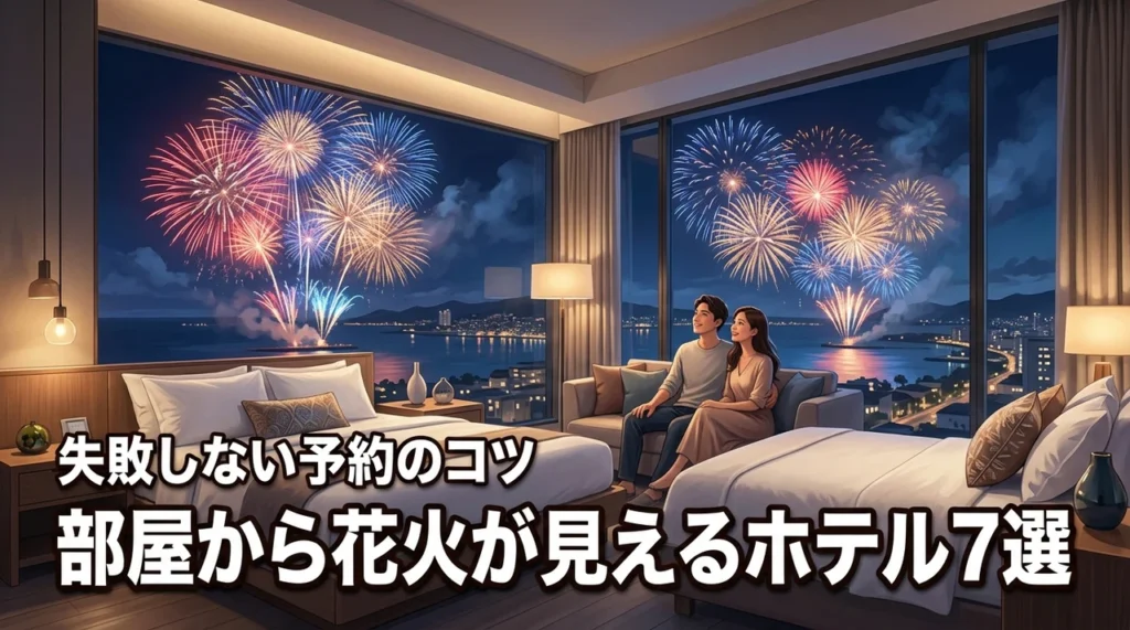 部屋から花火が見えるホテルおすすめ7選！予約のコツと失敗しない選び方を紹介