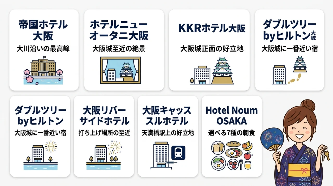 天神花火が見えるおすすめホテル7選