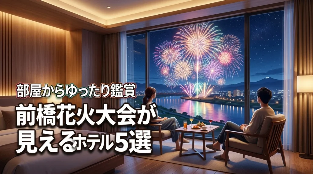 前橋花火大会が見えるホテルおすすめ5選！混雑を避けて部屋から鑑賞するコツ