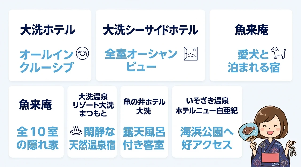 大洗海上花火大会が見えるおすすめホテル7選