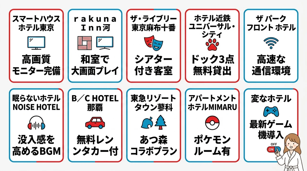 switchを満喫できるおすすめホテル10選