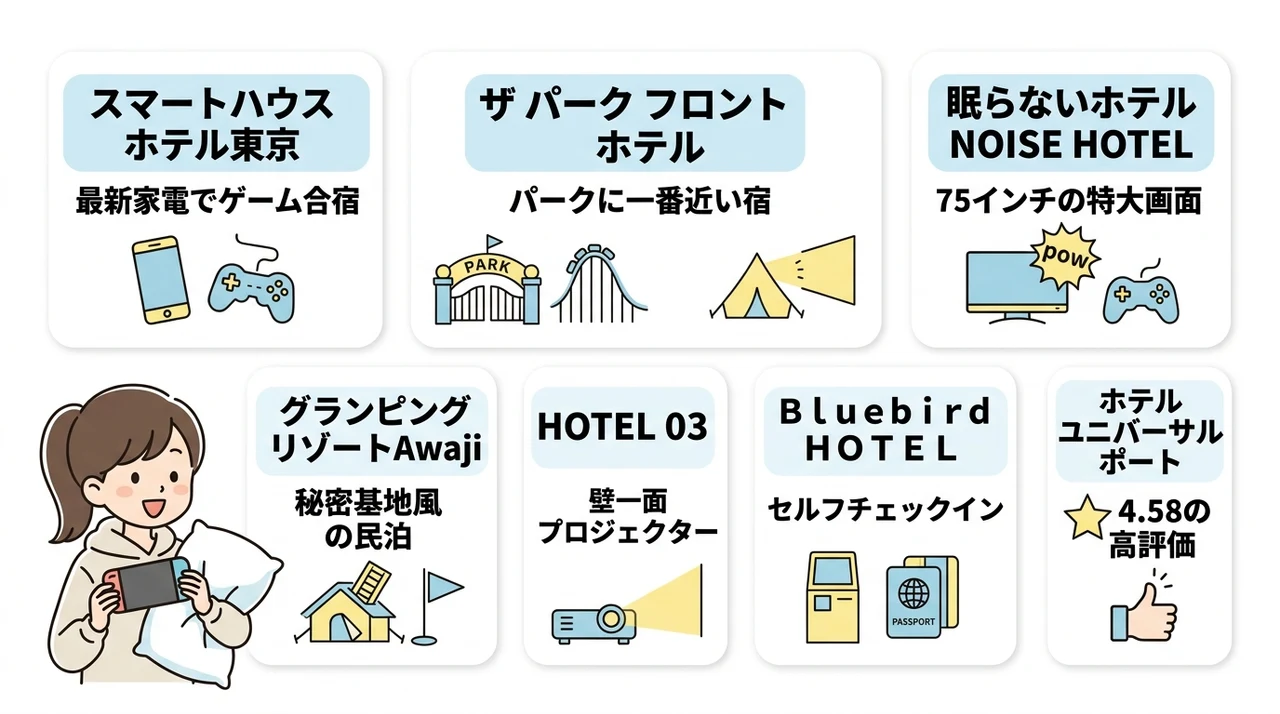 switchで遊べるおすすめホテル7選