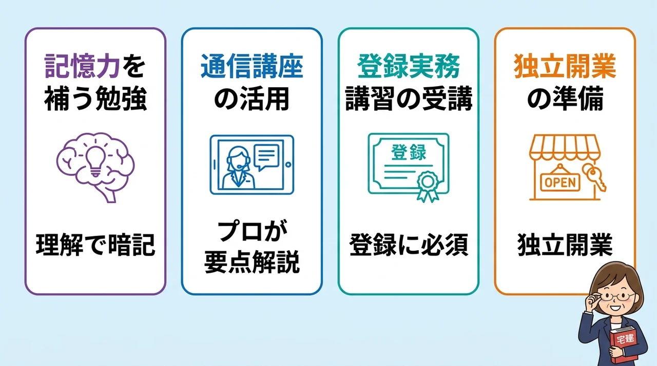 50代未経験者が宅建合格と実務を目指す方法