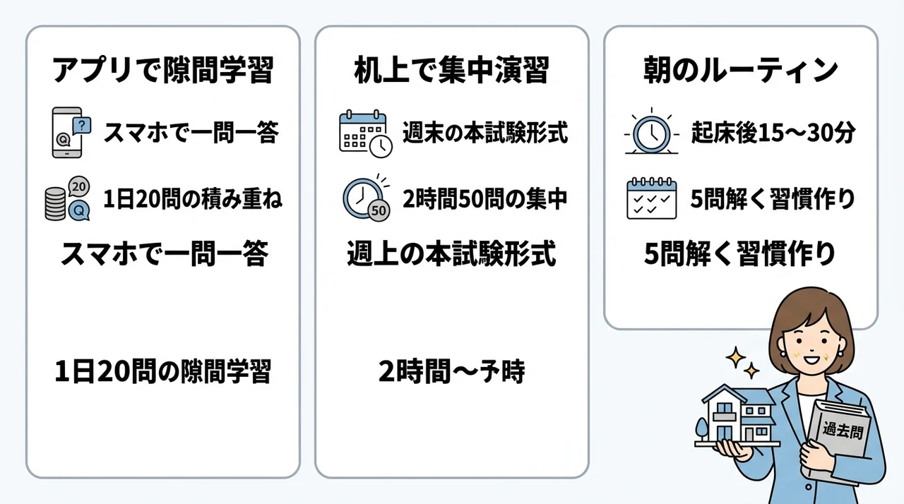 忙しい社会人が過去問を継続する時間捻出術