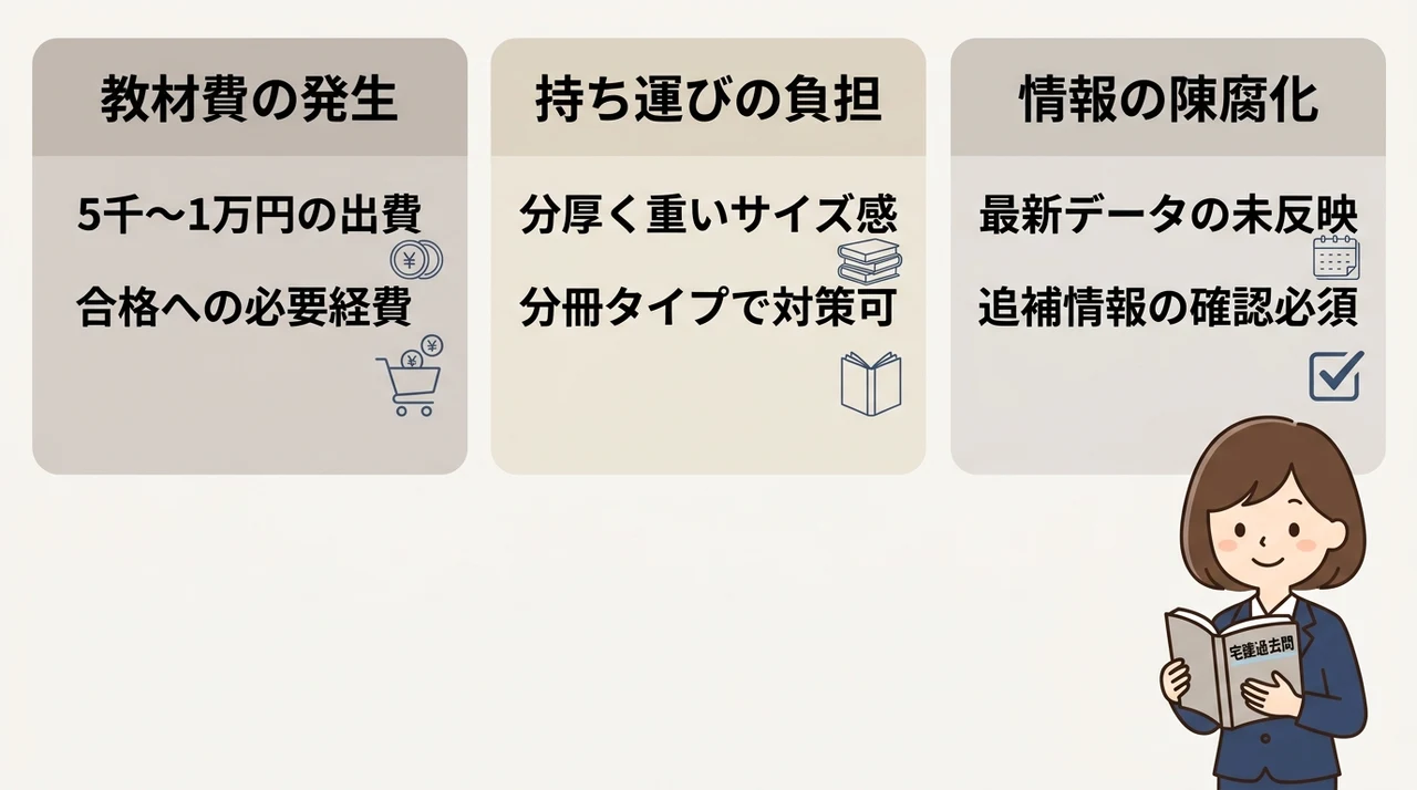 宅建の過去問題集を購入するデメリット3つ