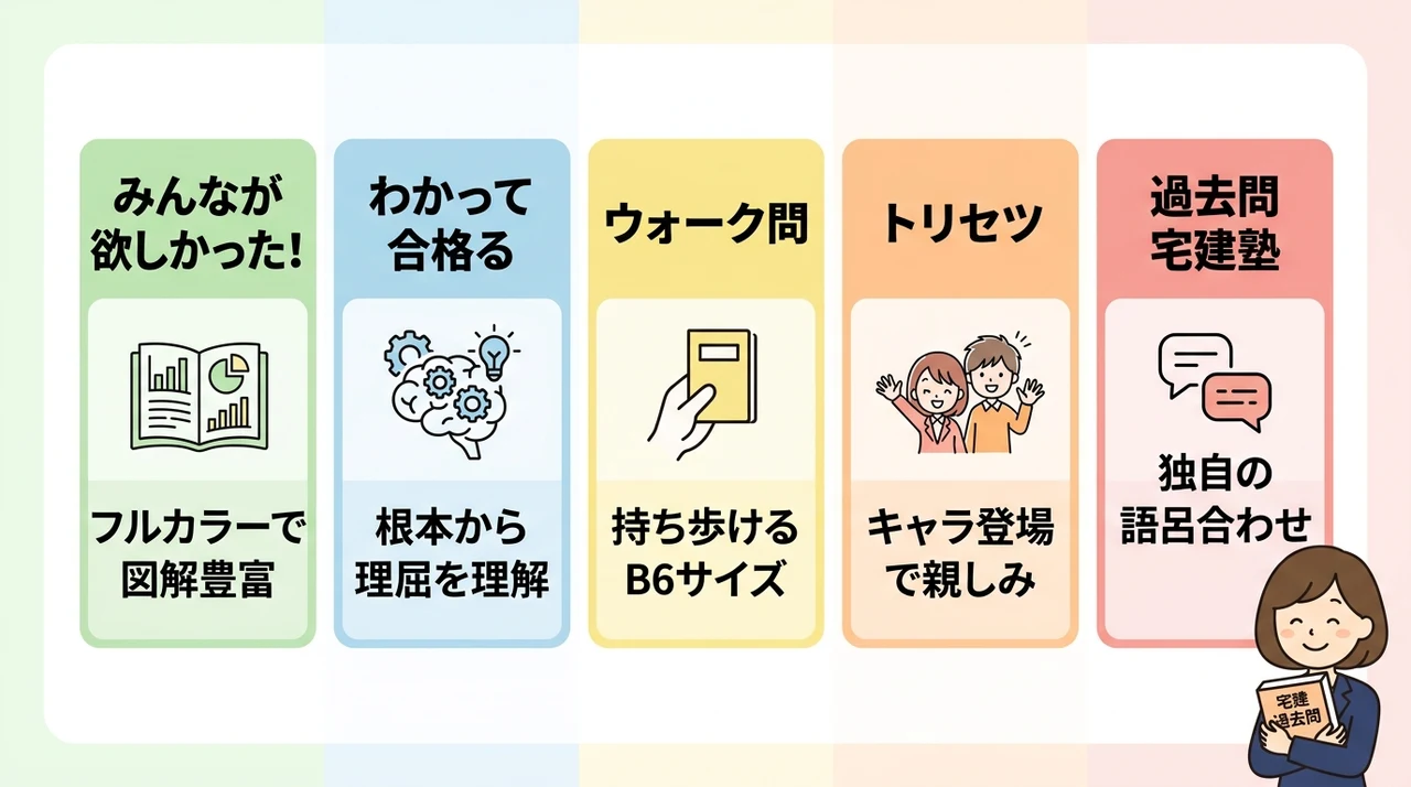 独学におすすめの宅建過去問集5選